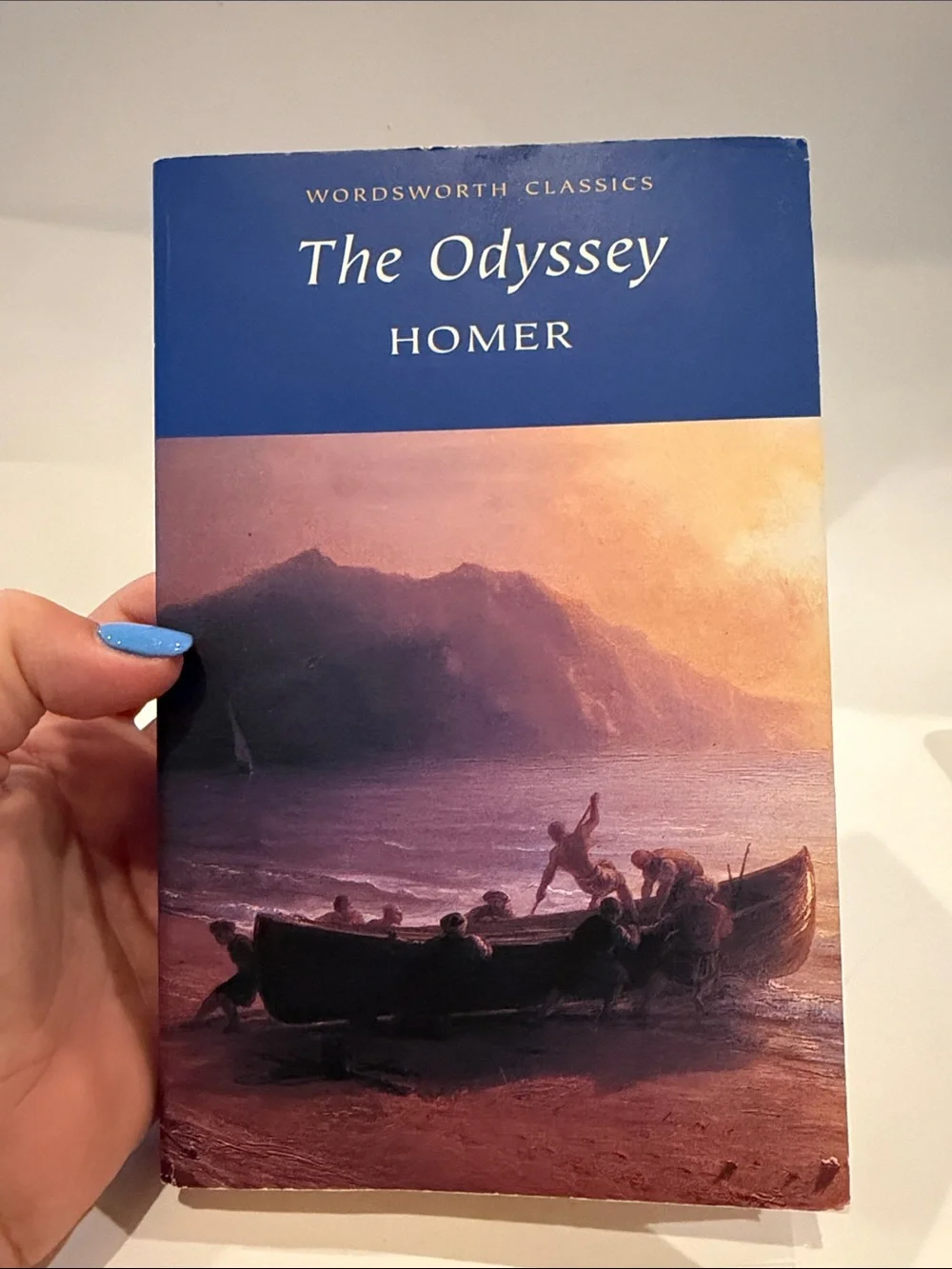 The Odyssey by Homer Book- Blue Cover